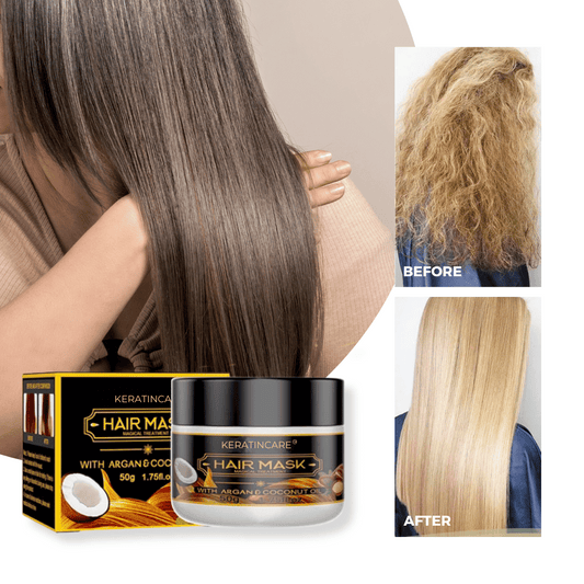 KeratinCare™ - Zijdezachte Glans & Haarstylingcrème